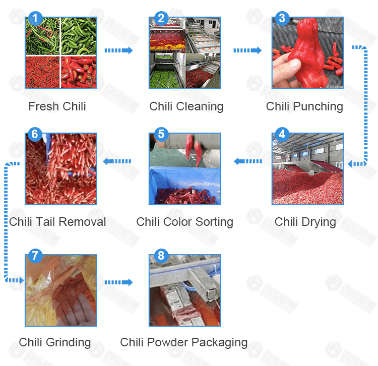 Pepper Processing Line,Pepper powder Processing Line,Pepper processing